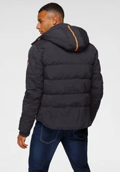 Bruno Banani Steppjacke für Übergangswetter Schwarz/Dunkelgrau/Dunkelblau