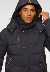 Bruno Banani Steppjacke für Übergangswetter Schwarz/Dunkelgrau/Dunkelblau