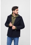Brandit Pea Coat Mantel Dunkelblau/Hellblau