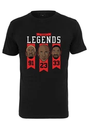 MisterTee T-Shirt True Legends Tee Rot/Schwarz/Dunkelrot/Bordeaux