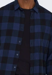 Only & Sons Hemd Gudmund Dunkelblau/Blau/Hellblau/Lila