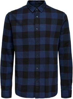 Only & Sons Hemd Gudmund Dunkelblau/Blau/Hellblau/Lila