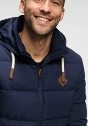 Bruno Banani Steppjacke modischer Stil Dunkelblau/Hellblau/Blau