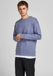 Jack & Jones Sweatshirt JJESTAR BASIC SWEAT CREW NECK NOOS (4012) Blau