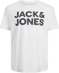 Jack & Jones T-Shirt JJECORP LOGO schwarz/wei