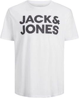 Jack & Jones T-Shirt JJECORP LOGO schwarz/wei