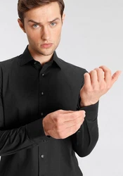 OLYMP Businesshemd Level Five Jerseyshirt 