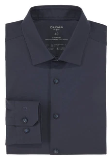 OLYMP Businesshemd No. Six 24/Seven super slim Dunkelblau