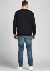 Jack & Jones Plus Sweatshirt BASIC SWEAT CREW NECK schwarz