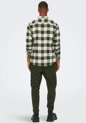 Only & Sons Hemd Gudmund Dunkelgrün/Grün/Schwarz
