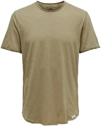 Only & Sons T-Shirt Benne Khaki/Dunkelgrün