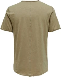 Only & Sons T-Shirt Benne Khaki/Dunkelgrün