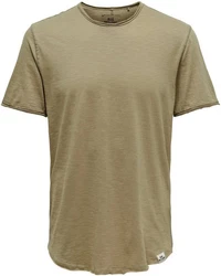 Only & Sons T-Shirt Benne Khaki/Dunkelgrün