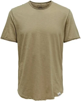 Only & Sons T-Shirt Benne Khaki/Dunkelgrün