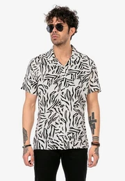 Kurzarmhemd Dundee mit Animalprint