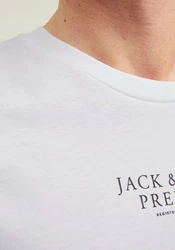 JACK & JONES T-Shirt JPRBLUArchie Weiß/Creme/Grau/Braun/Beige