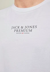 JACK & JONES T-Shirt JPRBLUArchie Weiß/Creme/Grau/Braun/Beige