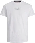 JACK & JONES T-Shirt JPRBLUArchie Weiß/Creme/Grau/Braun/Beige