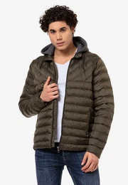 Steppjacke Bamber Bridge mit Absteppungen und einer Sweatkapuze