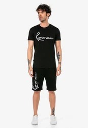 RedBridge T-Shirt Joliet Rot/Schwarz/Creme/Beige