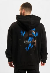 MisterTee Sweatshirt Le Papillon Hoody Schwarz