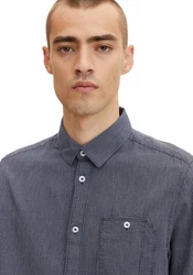 TOM TAILOR Hemd marine/wei