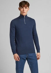 JACK & JONES Pullover JJEEmil Dunkelblau/Blau