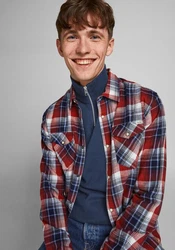 JACK & JONES Pullover JJEEmil Dunkelblau/Blau