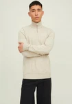 JACK & JONES Pullover JJEEmil Khaki/Beige/Braun/Weiß