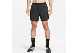 NIKE Sportshorts Dri-FIT Stride Herren Running Shorts grau/schwarz
