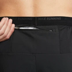 NIKE Sportshorts Dri-FIT Stride Herren Running Shorts grau/schwarz