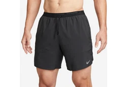 NIKE Sportshorts Dri-FIT Stride Herren Running Shorts grau/schwarz
