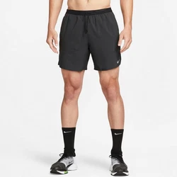 NIKE Sportshorts Dri-FIT Stride Herren Running Shorts grau/schwarz