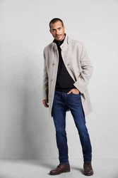bugatti Wintermantel extra warm gefttert Grau/Beige/Braun