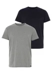 Lee T-Shirt 'TWIN PACK CREW' nachtblau / graumeliert