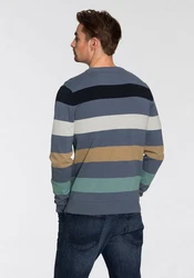 TOM TAILOR Strickpullover Hellblau/Blau