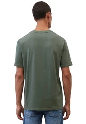 Marc O'Polo T-Shirt Logo-T-Shirt Dunkelgrün/Grün/Khaki/Türkis