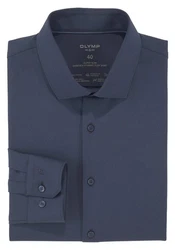 OLYMP Businesshemd No. Six 24/Seven Jersey Hemd Dunkelblau