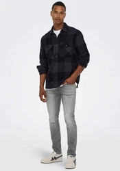 ONLY & SONS Slim-fit-Jeans Loom Grau (3969)