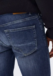 ONLY & SONS Slim-fit-Jeans Loom Dunkelblau/Hellblau/Blau