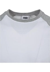 URBAN CLASSICS T-Shirt Raglan Contrast Tee (1-tlg) Grau/Hellgrau