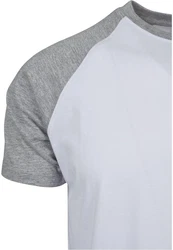 URBAN CLASSICS T-Shirt Raglan Contrast Tee (1-tlg) Grau/Hellgrau
