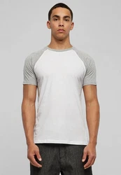 URBAN CLASSICS T-Shirt Raglan Contrast Tee (1-tlg) Grau/Hellgrau