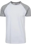URBAN CLASSICS T-Shirt Raglan Contrast Tee (1-tlg) Grau/Hellgrau