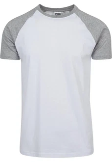 URBAN CLASSICS T-Shirt Raglan Contrast Tee (1-tlg) Grau/Hellgrau