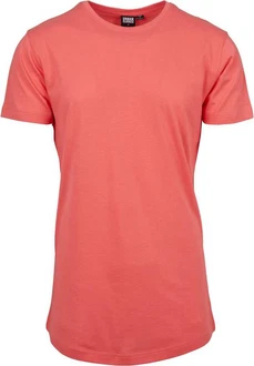 Urban Classics Herren Shaped Long Tee T-Shirt Rot/Rosa/Orange