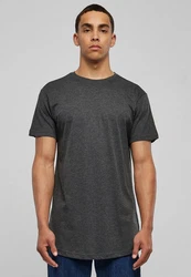 Urban Classics Herren Shaped Long Tee T-Shirt Dunkelgrau/Grau/Hellgrau