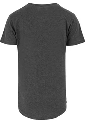 Urban Classics Herren Shaped Long Tee T-Shirt Dunkelgrau/Grau/Hellgrau