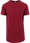 Urban Classics Herren Shaped Long Tee T-Shirt Dunkelrot/Rot/Bordeaux