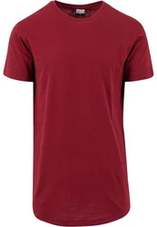 Urban Classics Herren Shaped Long Tee T-Shirt Dunkelrot/Rot/Bordeaux